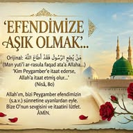 EFENDİMİZ'eﷺAşık Olmak🌹🕋🌹