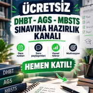 ÜCRETSİZ DHBT AGS MBSTS SINAVINA HAZIRLIK KANALI